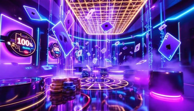A dark be 18 table scene that suits live casino browsing at night